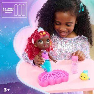 Great gift! NIB Disney Junior Ariel Doll, She Sings & Blows Bubbles w/ Her Tail